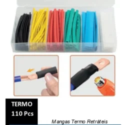 CONJUNTO DE TUBOS TERMO RETRÁTEIS , A MM PEÇAS