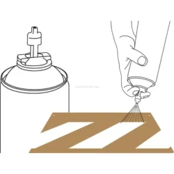 Spray Tinta de Marcação AMPERE TRAFFIC PAINT Cinzento 650ml