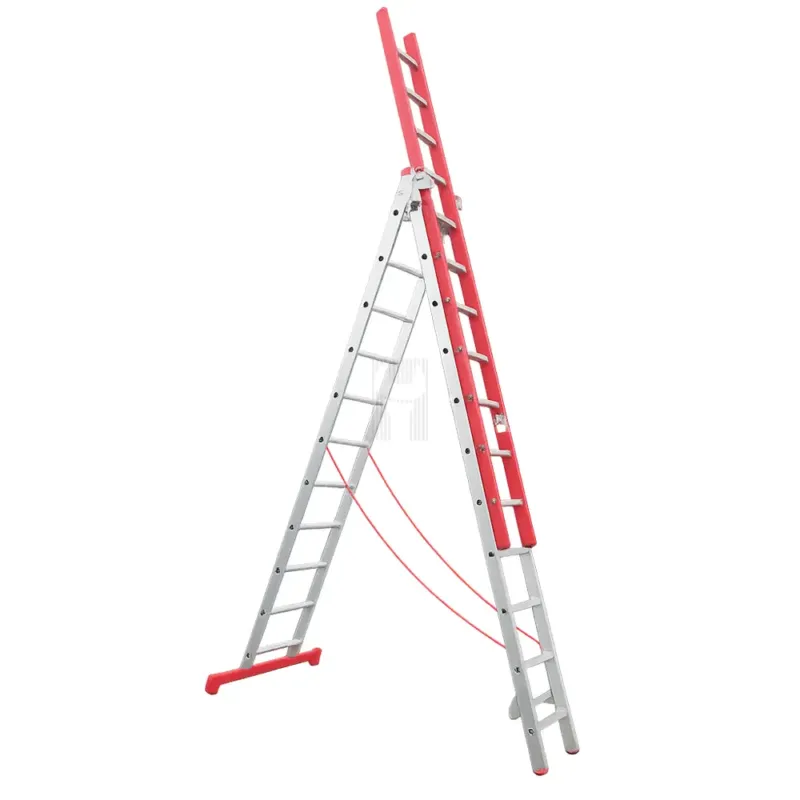 ESCADA ALUMINIO+FIBRA TRIPLA F66 2.5+2.5+2.5 MT ESCADA ALUMINIO+FIBRA TRIPLA F66 2.5+2.5+2.5 MT