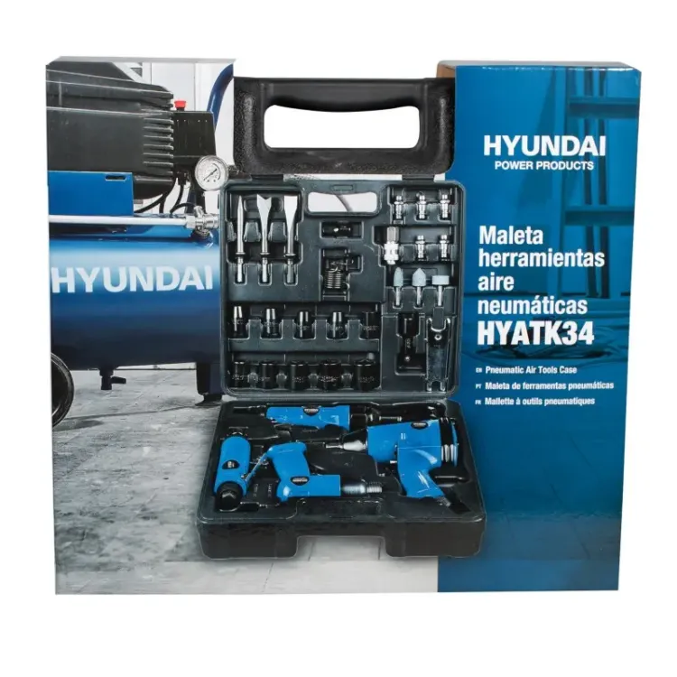 Maleta de Ferramentas Pneumáticas HYUNDAI 32 Peças