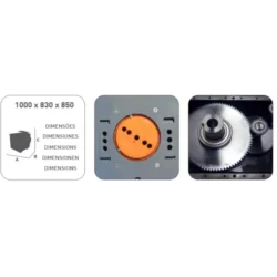 Máquina Elétrica de Dobrar Ferro SIRL D42RL 400V 5.5Hp 9Rpm