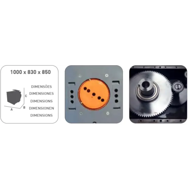 Máquina Elétrica de Dobrar Ferro SIRL D42RL 400V 5.5Hp 9Rpm