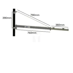 BRAÇO ROTATIVO P/ GUINCHO ELÉCTRICO VKPHST1000 CAPAC. 600 KG
