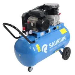 Compressor de Ar Monofásico Saurium 100L 3HP 230V 10 Bar