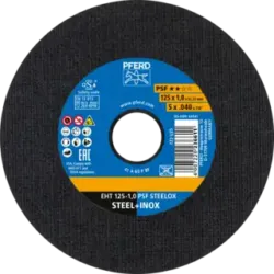 DISCO CORTE 125X1 PSF STEELOX PFERD