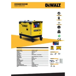 GERADOR DIESEL 15 KVA DXGND1503E DEWALT