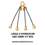 LINGA 4 RAMAIS 6M G80 13MM 11T SPA