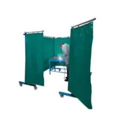 Tela de Proteção TransFlex SCHWEISSKRAFT 3700×1950mm Verde 3 Cortinas