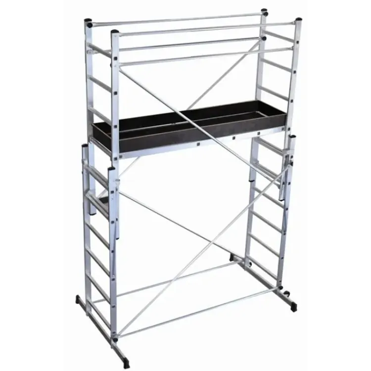 Andaime Semi-Profissional Alumínio LIT 5m 4.8m Trabalho 30 Degraus