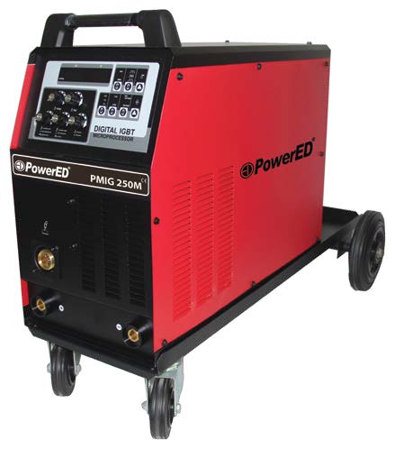Máquina de Soldar Semi-Automática Inverter Sinérgica POWERED PMIG250M 220V 250A