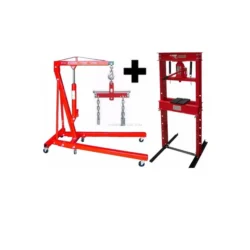 Grua Hidráulica motores 2ton + Prensa Hidráulica 20Ton + Equilibrador