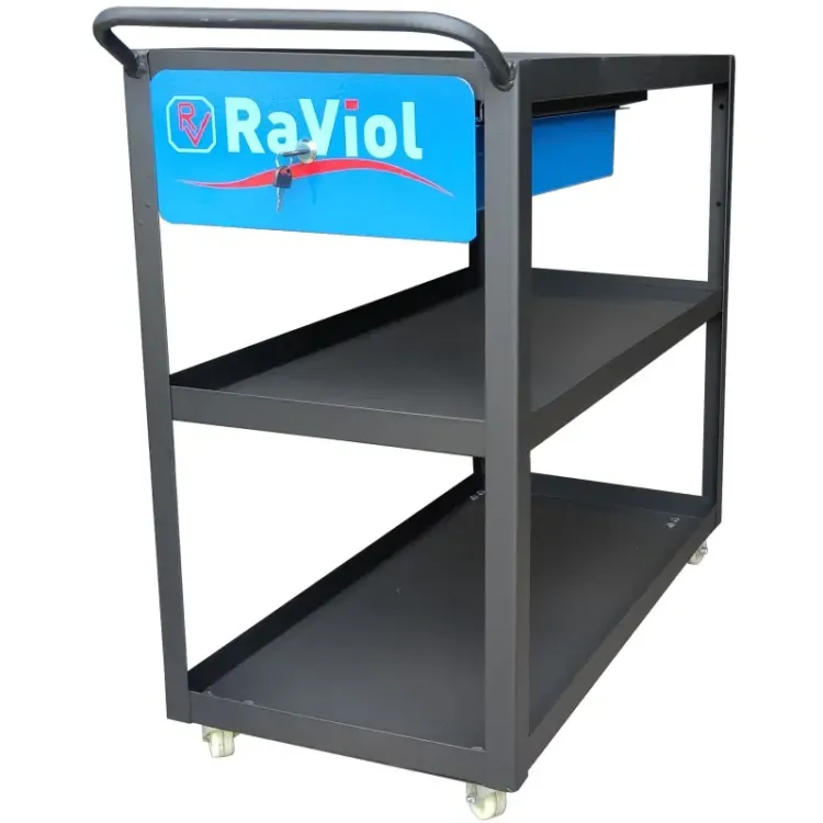 CARRO DE PRATELEIRAS C GAVETA RAVIOL () CARRO DE PRATELEIRAS C GAVETA RAVIOL ()