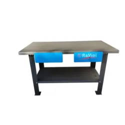 Bancada de Trabalho Metálica 2 gavetas RAVIOL BT175 1750x700 mm