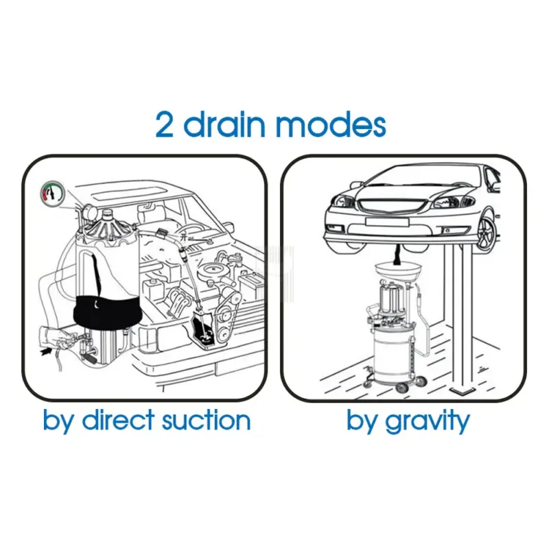 EXTRATOR DE ÓLEO PNEUMÁTICO 80L KING TONY