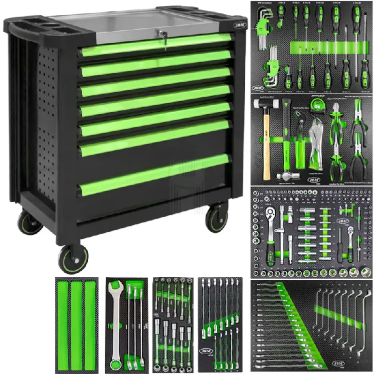 carrinho-de-ferramentas-xl-c-7-gavetas-verde CARRINHO DE FERRAMENTAS XL C/ 7 GAVETAS VERDE