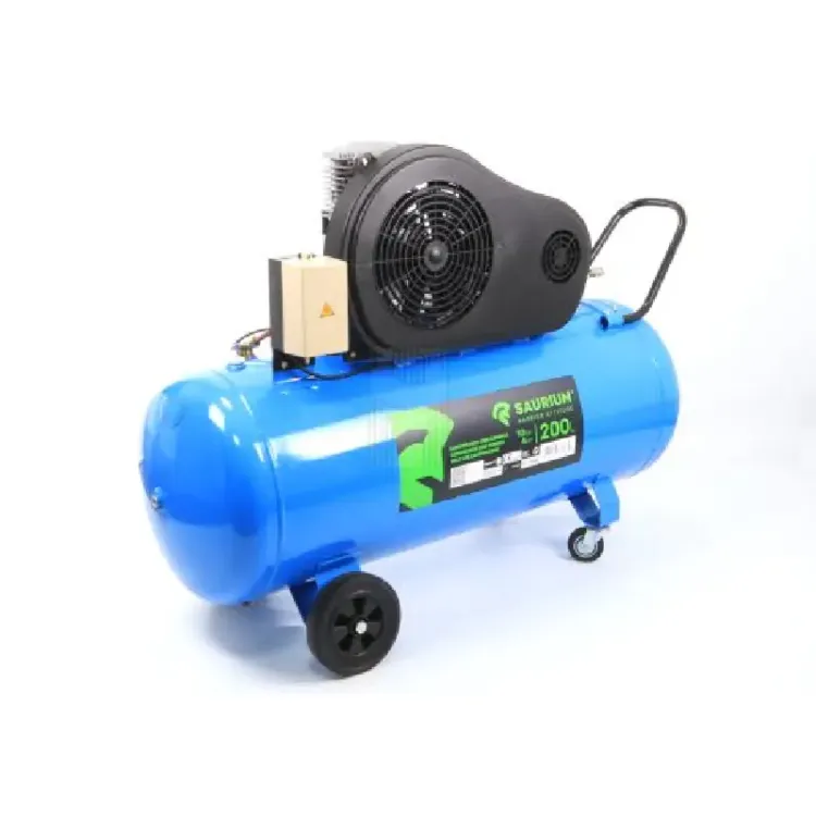 COMPRESSOR DE AR CORREIA 200L 4HP 10BAR TRIFÁSICO SAURIUM