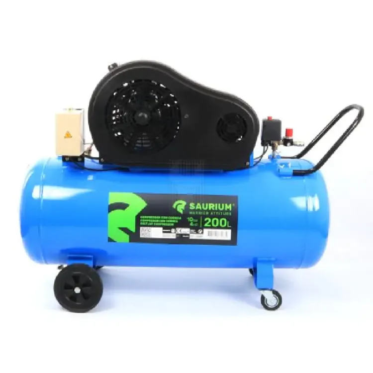 COMPRESSOR DE AR CORREIA 200L 4HP 10BAR TRIFÁSICO SAURIUM