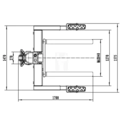 EMPILHADOR C/ 3 RODAS TRACÇÃO TRASEIRA 1500 KG 1600 MM HU-LIFT