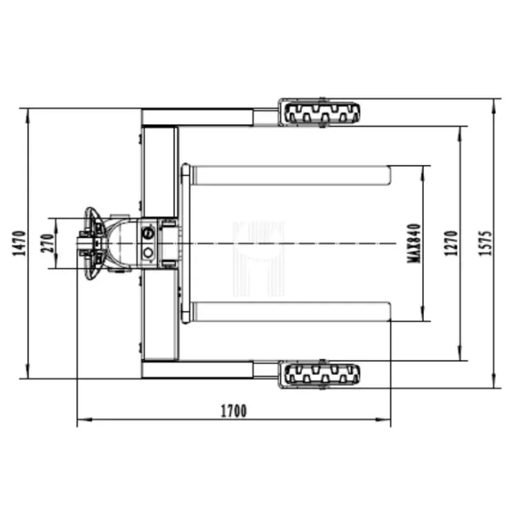EMPILHADOR C/ 3 RODAS TRACÇÃO TRASEIRA 1500 KG 1600 MM HU-LIFT