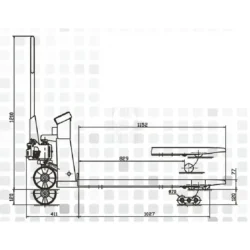 Porta Paletes Manual com Balança Digital HU-LIFT 2500 Kg 1150x540 mm