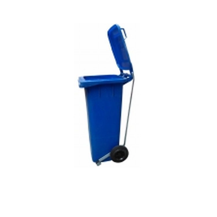 Contentor de Lixo Azul 120L com Pedal