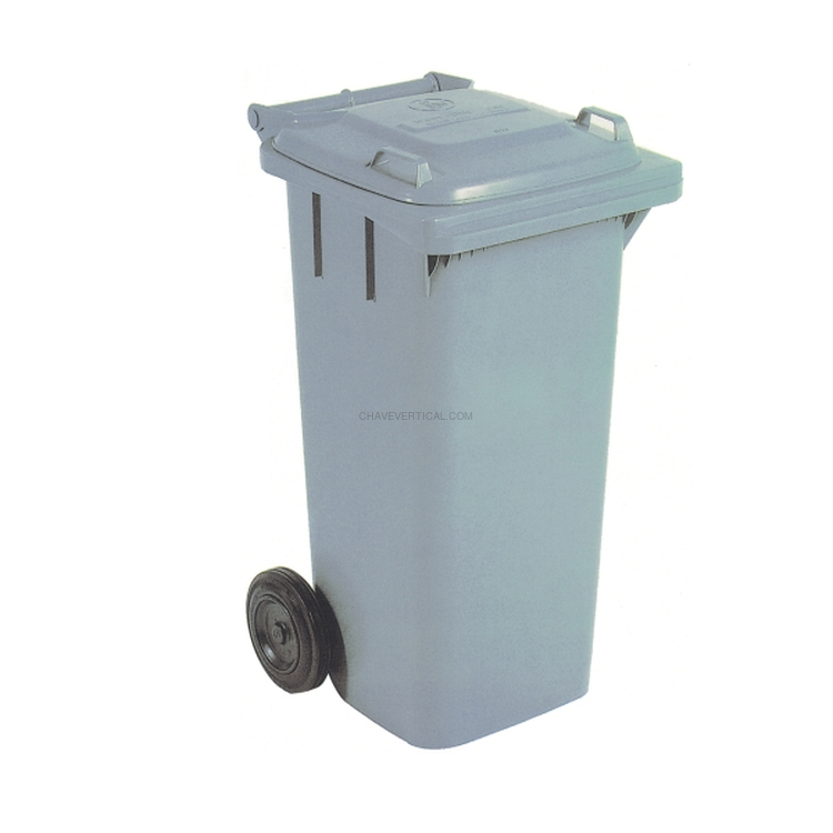 Contentor de Lixo 120L ND Cinzento com Rodas
