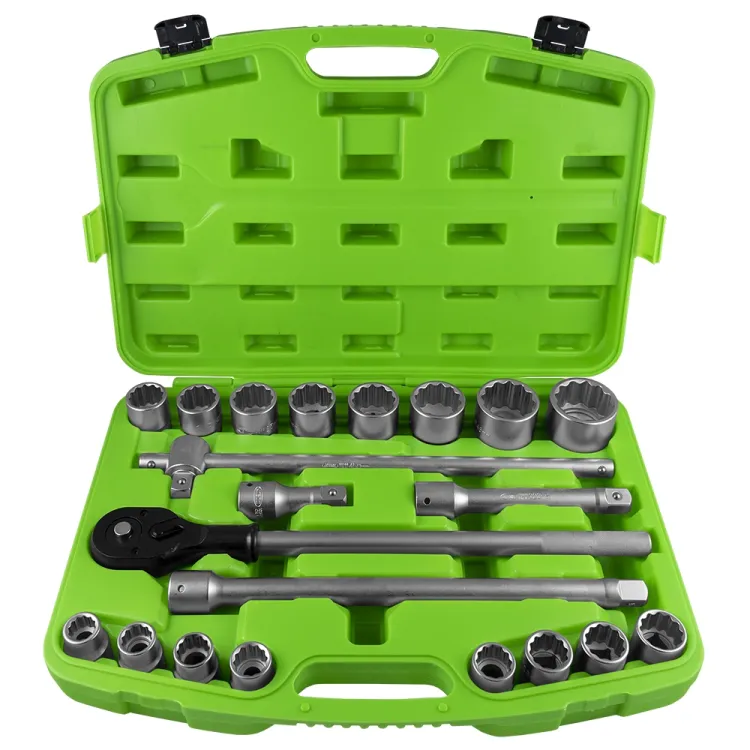CAIXA DE FERRAMENTAS C/ 21 PEÇAS DE AUTOCLER DE 3/4" CHAVES DE 12 FACES