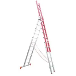 Escada Tripla em Alumínio e Fibra LIT F66 4+4+4m