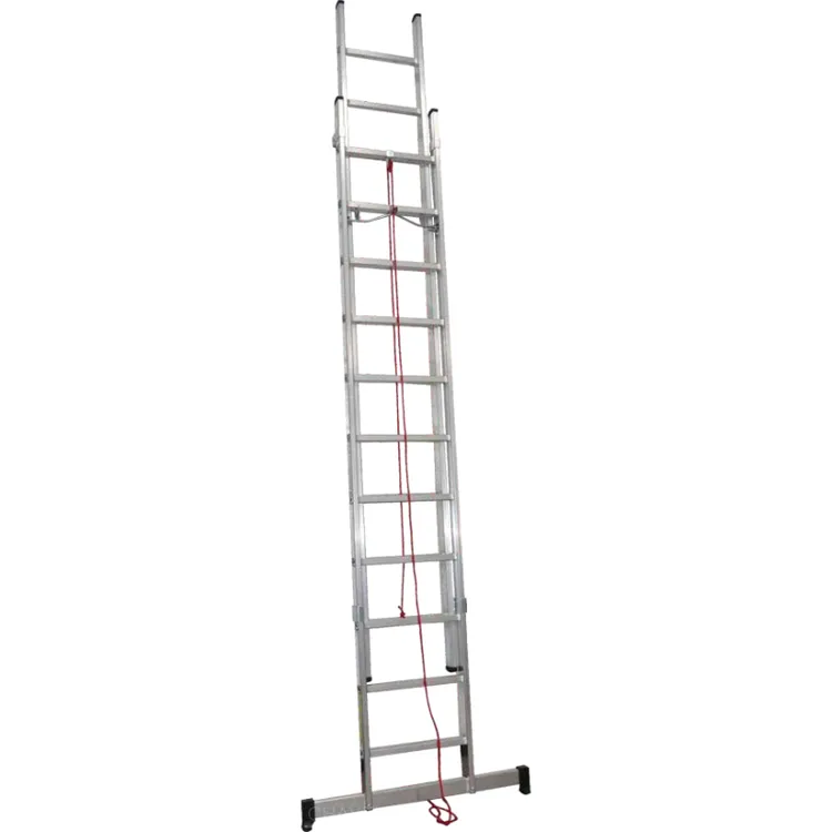ESCADA DUPLA DE ALUMINIO C/ CORDA LIT PROFI 2.5+2.5 MT
