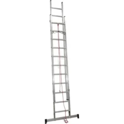 ESCADA DUPLA DE ALUMINIO C/ CORDA LIT PROFI 2+2 MT