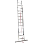 ESCADA DUPLA DE ALUMINIO C/ CORDA LIT PROFI 5+5 MT