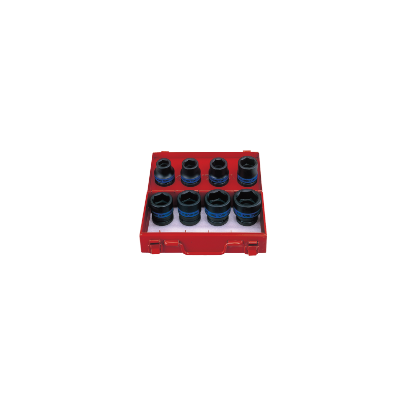 jogo de chaves de impacto 3 4 dr com ponta hexagonal 8 pecas king tony 1