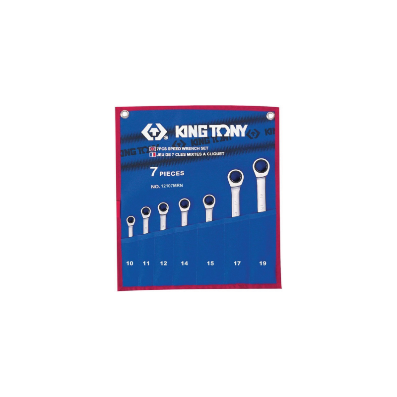 jogo de chaves mistas com roquete 7 un 12107mrn king tony 1