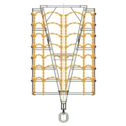 Porta-paletes para grua PRO-LIFT 2 Toneladas Elevação Regulável Com Proteção