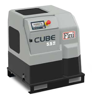 Compressor de Parafuso CUBE 5.5-10 FINI 5.5kW 7.5HP 10bar