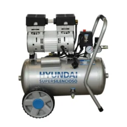 Compressor Silencioso Sem Óleo HYUNDAI AC24-1S 24L 750W 8 Bar