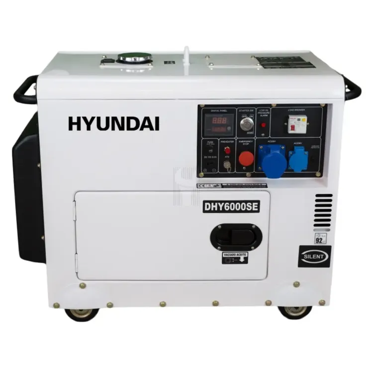 Gerador Diesel 5kW Monofásico Insonorizado HYUNDAI 6000SE