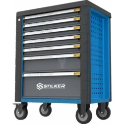 Carro de Ferramentas Vazio STILKER 7 Gavetas Azul/Preto