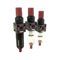 FILTRO REGULADOR C/ PROTEÇÃO EXTERNA E MANÓMETRO 3/8" AIRCOMP