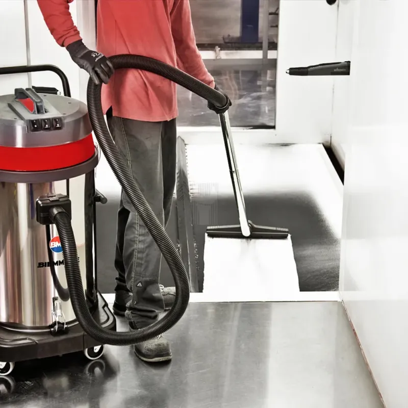 ASPIRADOR EM INOX C/ 3 MOTORES 3500W-80L BIEMMEDUE