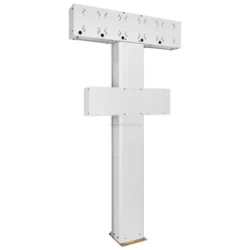 COLUNA FRONTAL ÚNICA C/ 1 SUPORTE P/ 4 CARRETÉIS DE MANGUEIRA RAASM