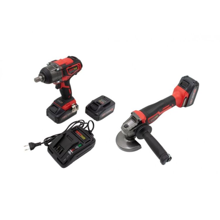 Kit Chave de Impacto e Rebarbadora KROFTOOLS 18V 400 Nm