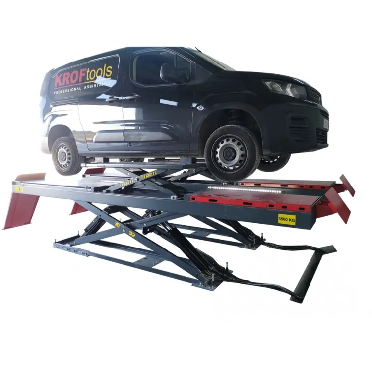 ELEVADOR DUPLA TESOURA B.PERFIL P/ ALINHAMENTO C/LED 3,5T KROFTOOLS