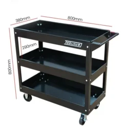 CARRINHO DE 3 BANDEJAS TOOLHUB