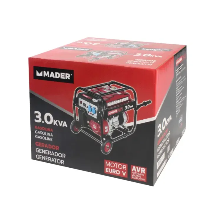 Gerador Monofásico MADER 3.0kVA 230V 3.0kW AVR