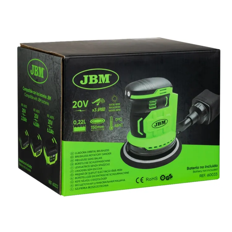 LIXADORA ORBITAL A BATERIA JBM