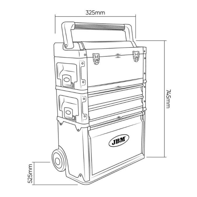 CARRINHO MODULAR S FERRAMENTAS JBM (6)