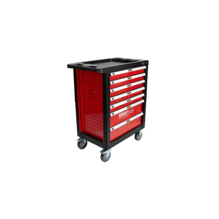 CARRO VERMELHO FERRAMENTA ISOLADA 6 MÓDULOS KROFTOOLS (5)