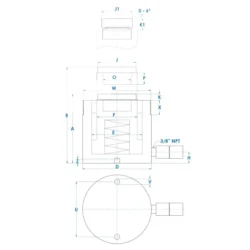 CILINDRO DE SIMPLES EFEITO 55,0 TONS GCH HYDRAULIC (4)