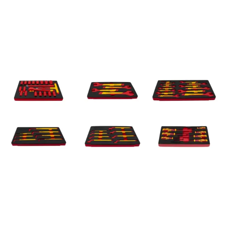 Conjunto 6 Módulos Ferramenta Isolada KROFTOOLS 1000V VDE IEC60900 Conjunto 6 Módulos Ferramenta Isolada KROFTOOLS 1000V VDE IEC60900
